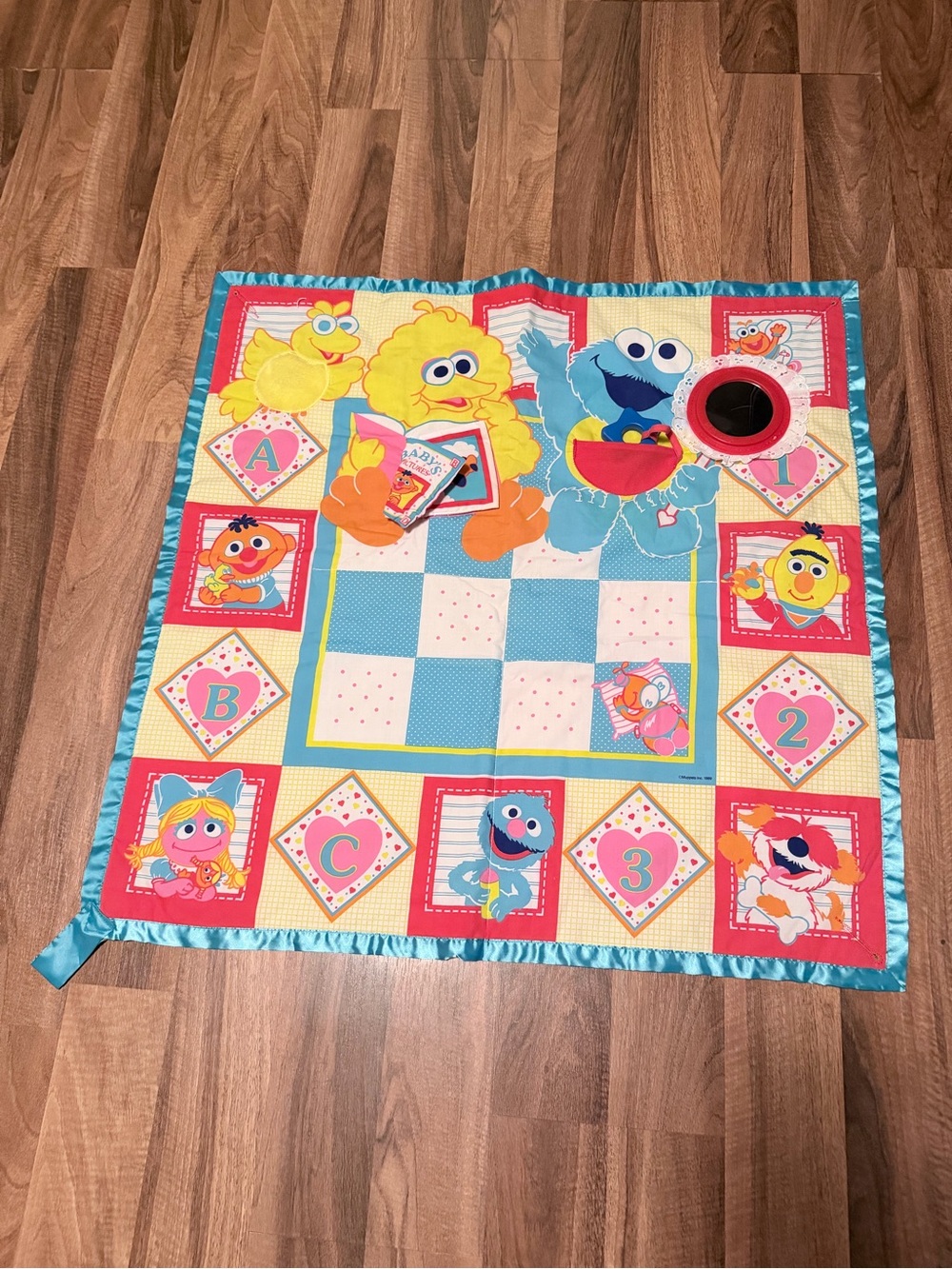 Vintage 1989 Sesame Street Muppets Baby Playtime Tummy Activity Mat Playskool